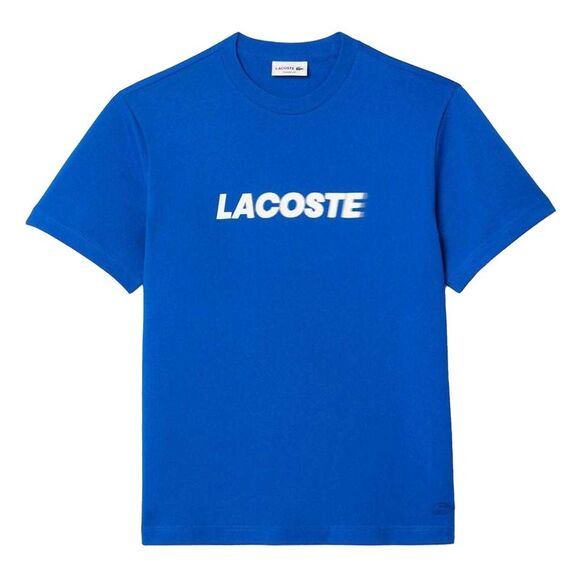 Lacoste Mens Heavy Cotton T-Shirt / Blue/White